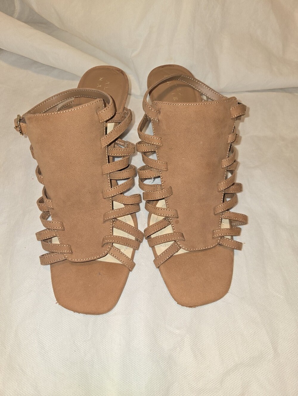 Alex Marie Tan Strappy Gladiator Heels